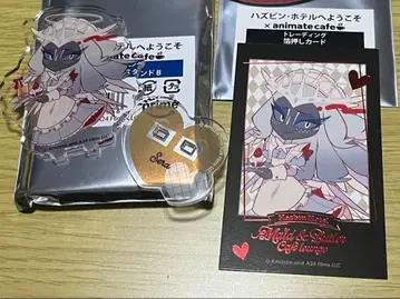 해즈빈 호텔 애니카페 세라 아크릴 스탠드 금박 카드