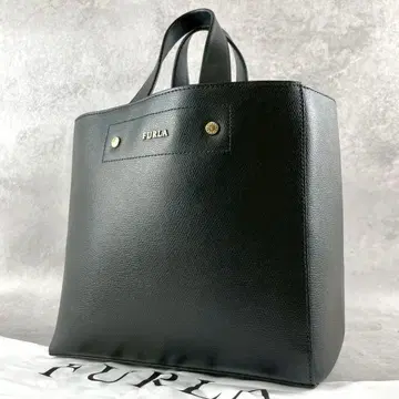 새상품급 FURLA 훌라 A4 토트백 가죽 블랙 출퇴근