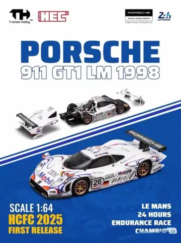 Trends Hobby 1/64 포르쉐 911 GT1 LM 1998