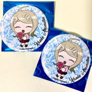 단간론파 V3 Good Spoon 카페 캔뱃지 아카마츠 카에데 2개