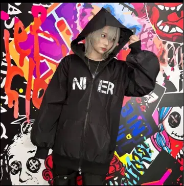 NieR NieR W 후드 BLACK JACKET