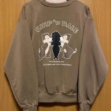 칩과 데일 CHIP'n DALE 맨투맨 트레이닝복