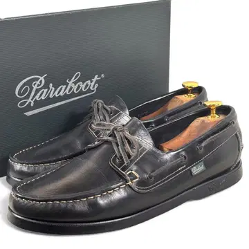 새상품급 파라부트 8 26.5 바스 마린 데크 슈즈 블랙