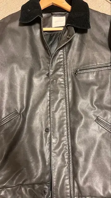 블랙 가죽 자켓 M 사이즈