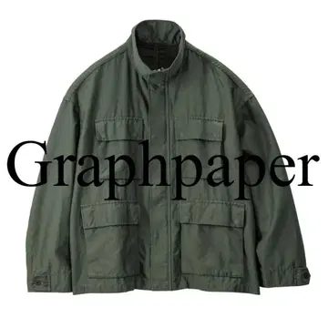 Graphpaper 25AW 백 새틴 밀리터리 자켓 그라프 페이퍼