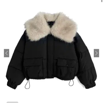 빅 퍼 컬러 다운 블루종[fo2218]