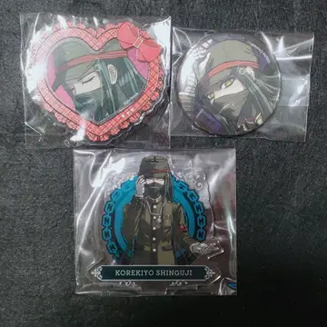 단간론파 하트형 아크릴 배지 캔뱃지 아크릴 스탠드 마키구로 코레키요