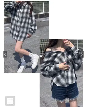 3Way 체크 무늬 플란넬 셔츠[fo2247]