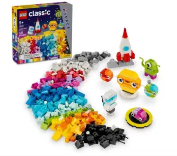 레고 클래식 11037 별을 만들자 축광 부품 우주 크리스마스