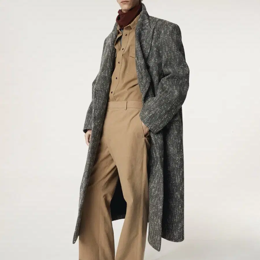 Zara x Ader Error Wool Blend Oversized Coat on Bunjang Global Site.