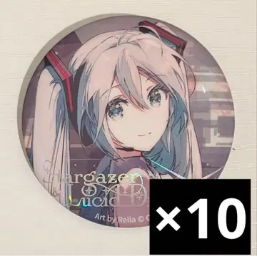 하츠네 미쿠 Rella 개인전 홀로그램 가공 캔뱃지 G 10개