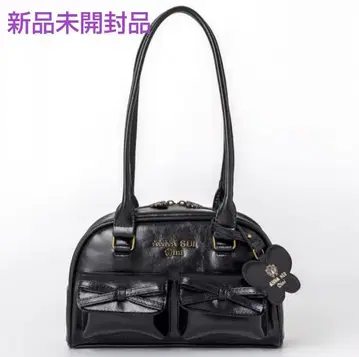 새상품 ANNA SUI mini 롱 핸들 보스턴 백 BUTTERFLY