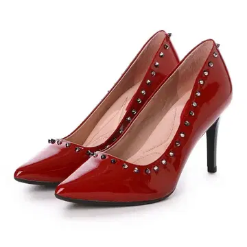 Staccato 스터드 에나멜 펌프스 블랙 BLACK