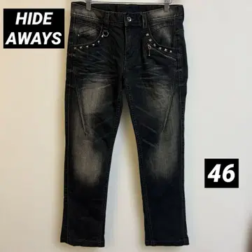 정가 14080엔 HIDEAWAYS 슈컷 비트 데님 46 M