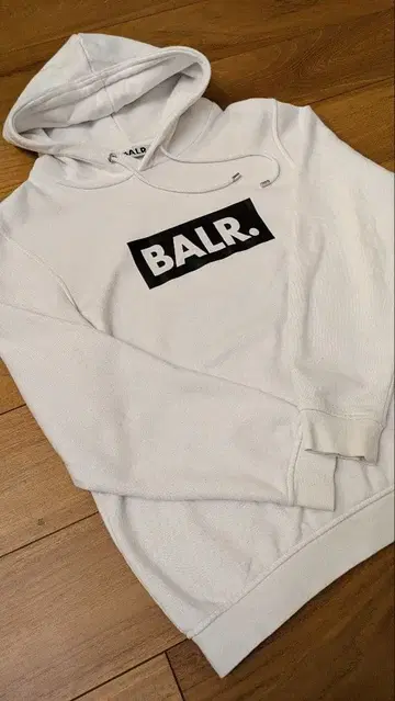 [ BALR. ] 화이트 후드 부착 후드티 M 화이트 트레이닝복
