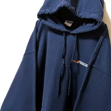 길단 FACCA INC 자수 후드 맨투맨 네이비 L 구제 의류