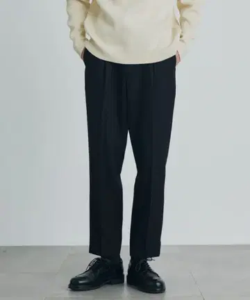 PUBLIC TOKYO 에버크리즈 GR 트윌 와이드 슬랙스