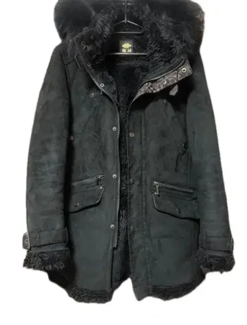 미야비유이 자켓 퍼 포함 일본풍 패턴 M 블랙