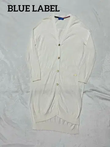 BLUE LABEL CRESTBRIDGE 롱 가디건 화이트 38