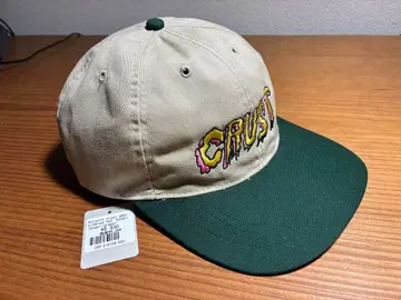 crust 자수 로고 캡 카키/그린