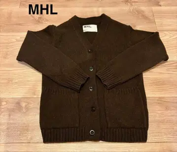 MHL. 브라운 V넥 가디건 사이즈 II