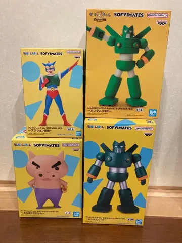 짱구는 못말려(크레용 신짱) 액션 가면 칸담 로보 부리부리자에몽 4세트