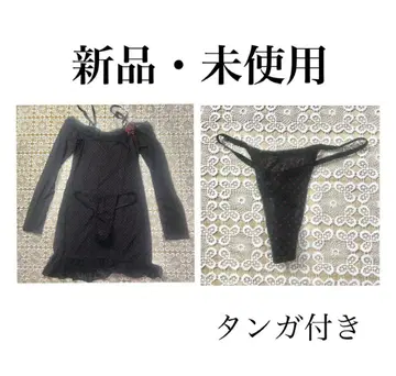 새상품 블랙 빨간색 도트 나이트 웨어 M 사이즈