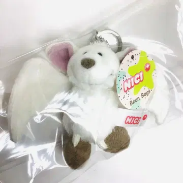 새상품 택 포함 NICI 니키 박쥐 화이트 아가타 키링