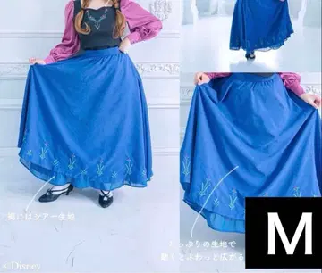 시마무라 kaho 콜라보 아나와 눈의 여왕 아나 M 사이즈 스커트 디즈니