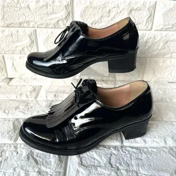 BONTRE CALZADOS 여성용 통굽 에나멜 로퍼 36