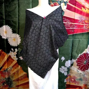 거북이 등껍질 패턴 실크 오시마 명주 숄