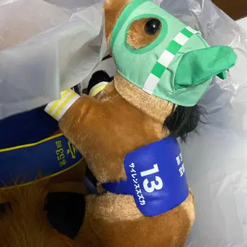 경마 봉제 인형 말 세트