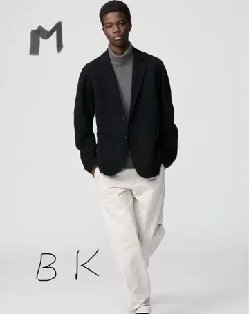 UNIQLO C 니트 자켓 BK M 사이즈