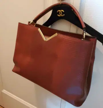 새상품 크로커다일 패턴 빨간색 핸드백 숄더 가죽 럭셔리 고급