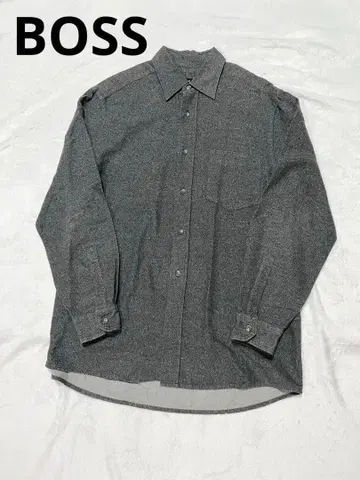 BOSS 긴팔 플란넬 셔츠 그레이 M