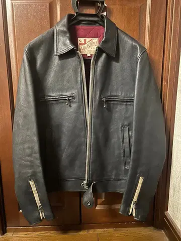 에딕트 로즈 싱글 라이더 자켓 38 네이비