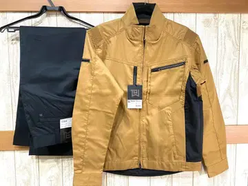 타카야 워크웨어 작업복 자켓 바지 상하의 세트 카멜 블랙