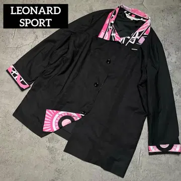 LEONARD SPORT 레오나르 나일론 코트 블랙 44