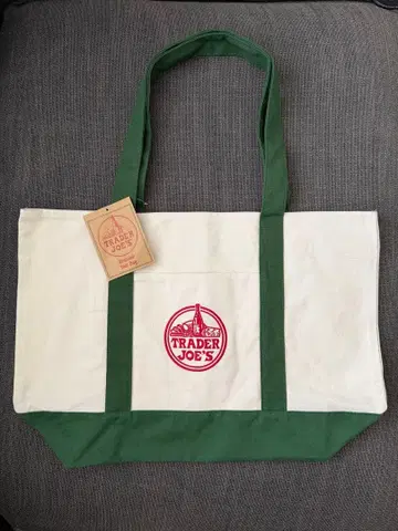 [ 신상 그린 ] TRADER JOE'S 라지 토트백 그린