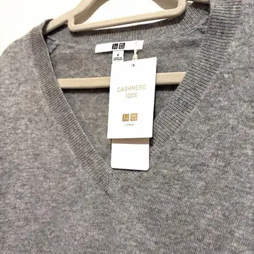 UNIQLO 그레이 캐시미어 100% S 택 포함 새상품