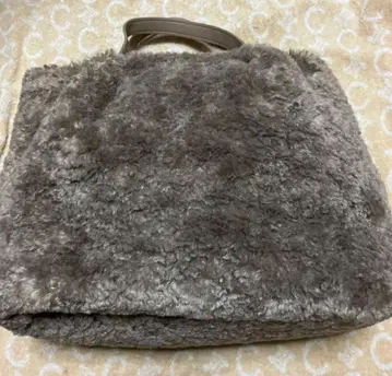 리버서블 인조 모피 가죽 핸드백 숄더백 토프