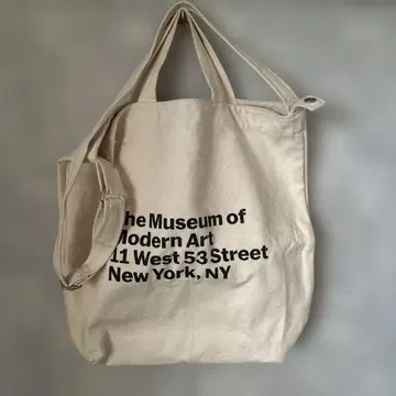 MoMA Baggu 리사이클 코튼 덕백 토트 숄더