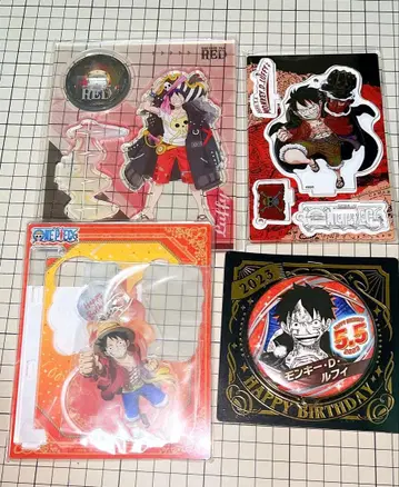 원피스 루피 아크릴 스탠드 캔뱃지 4