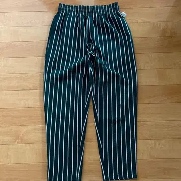 쿠크만 Cookman 셰프 팬츠 그린 스트라이프 L 사이즈