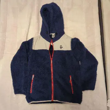 CHUMS 엘모 플리스 자켓 후드티 여성용 L 네이비