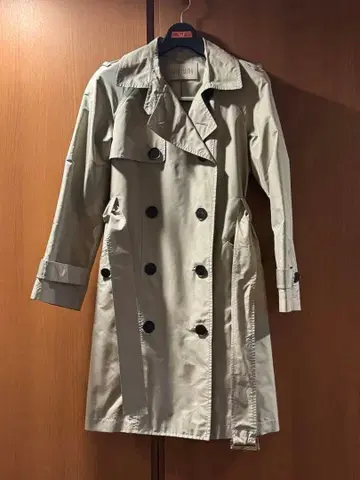 Swinswing 베이지 트렌치코트 더블 브레스트