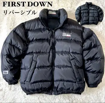 FIRST DOWN 리버서블 다운 자켓 블랙 M 사이즈