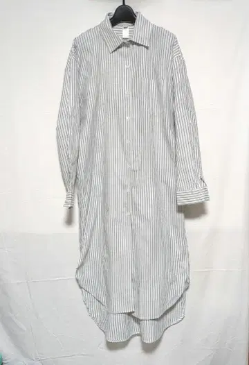 Aiyibaby 긴팔 스트라이프 롱 셔츠 L 새상품급