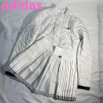 미사용 adidas 골프 충전솜 점퍼 플리츠 스커트 세트