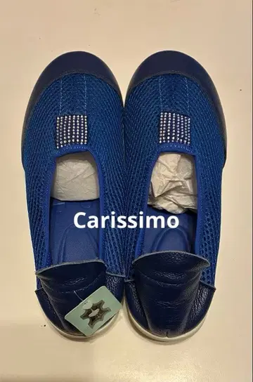 미사용 Carissimo 파랑 슬립온 슈즈